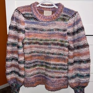 Urban Outfitters Multi-Colored Pastel Knit Sweater Women's Size Small